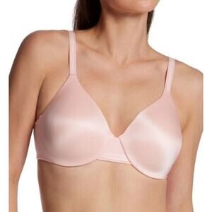 Bali One Smooth U Smoothing & Concealing Underwire Bra Sz 40D Pink Shaping